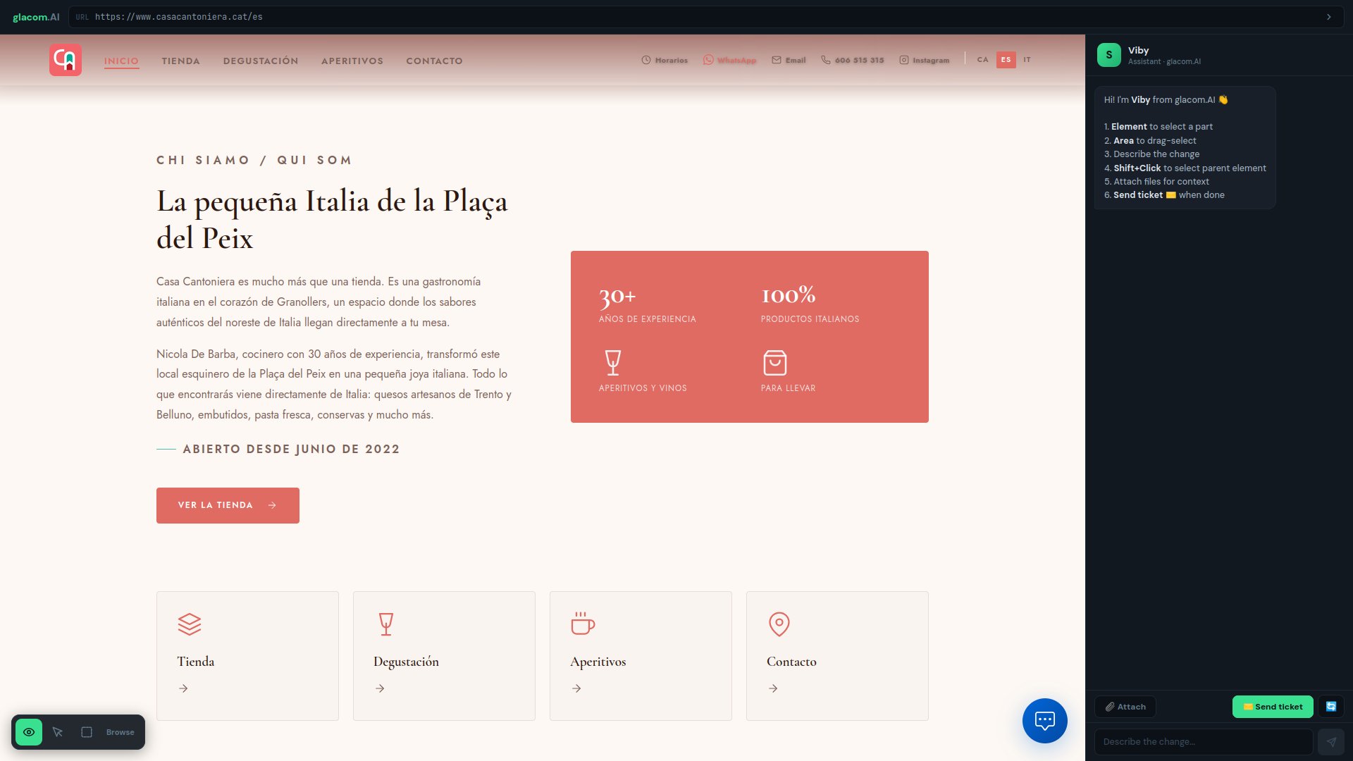 app.glacom.ai/vibe — Viby